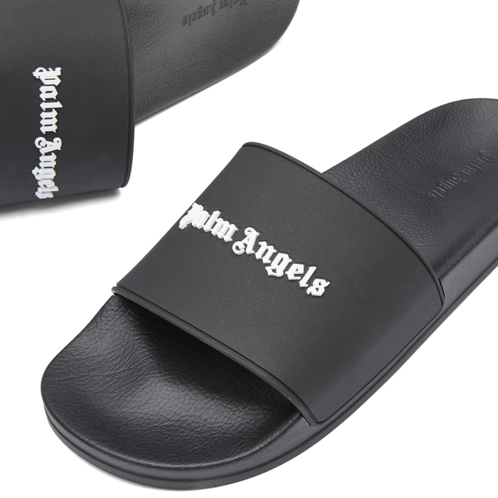 Palm Angels Men's Logo Pool Slider Black